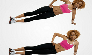 Side plank support weight loss