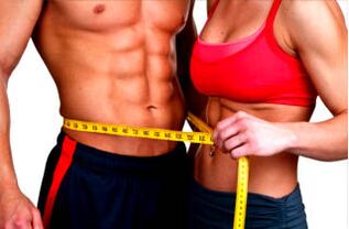 Athletic woman and man eat ketogenic diet