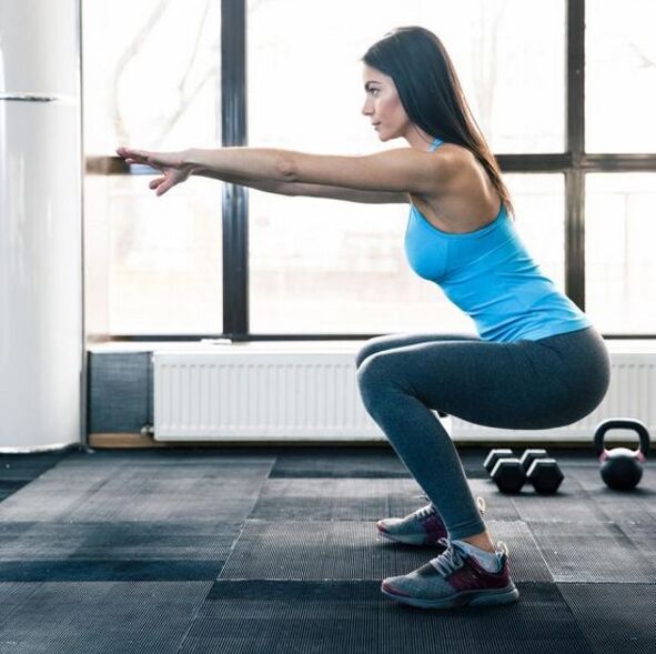 Squats can eliminate fat deposits at home